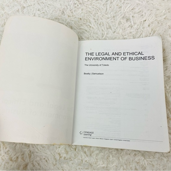THE LEGAL AND ETHICAL ENVIRONMENT OF BUSINESS BY BEATTY SAMUELSON college book - Picture 4 of 6